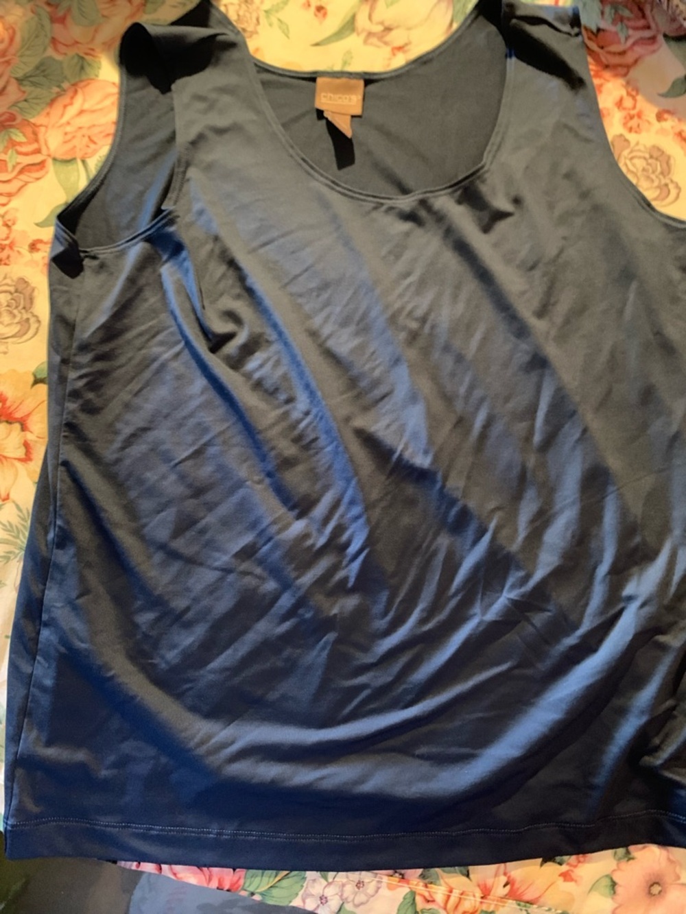 Chico's Navy Blue Tank Top Size 3